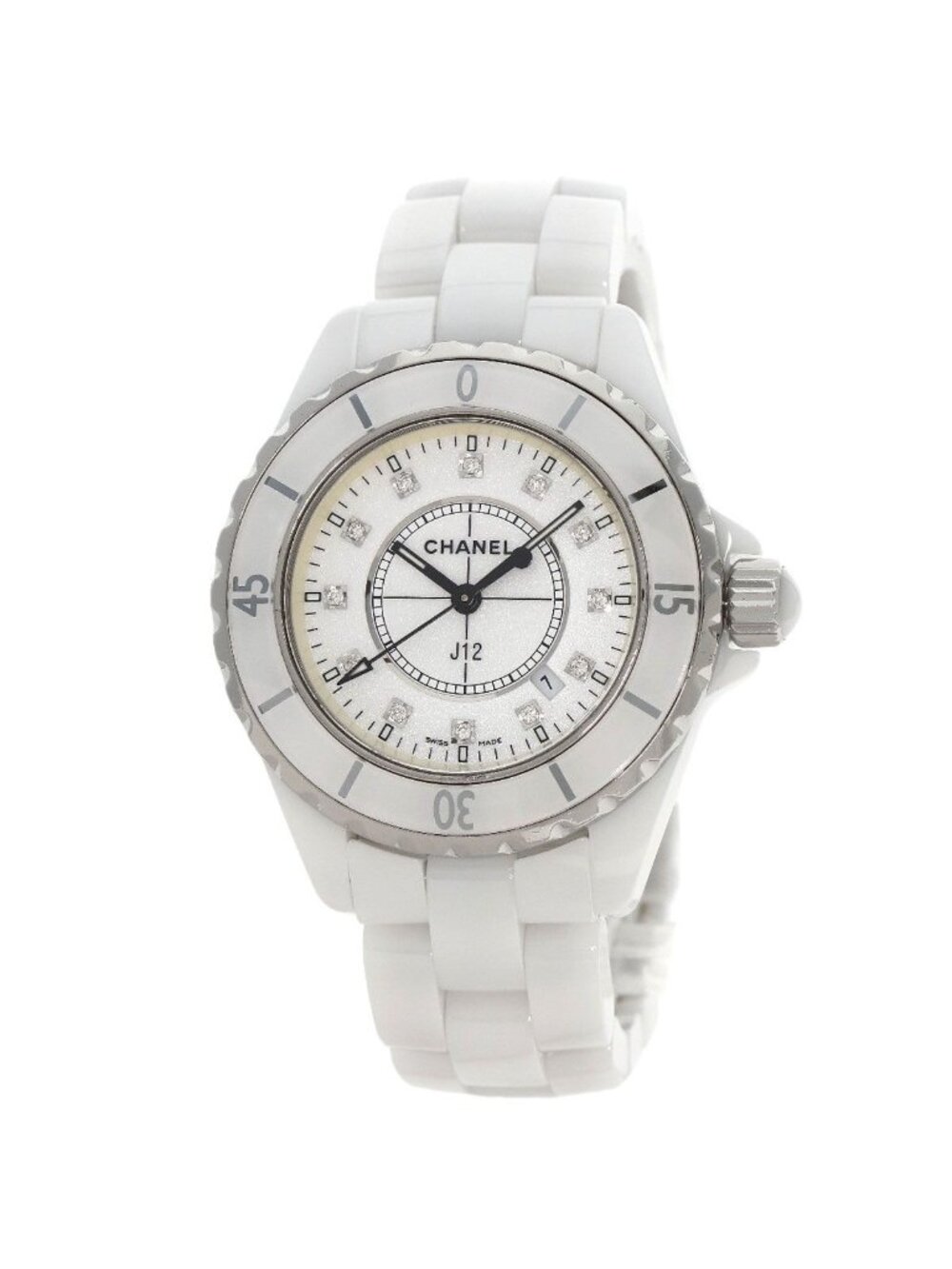 Chanel 33 Diamond Watch Ceramic